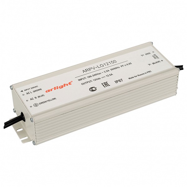 

Блок питания 12В 150Вт ARPV-LG12150-PFC (12V, 12.5A, 150W), 12В 150Вт ARPV-LG12150-PFC (12V, 12.5A, 150W)