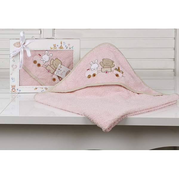 

Полотенце детское (90х90 см) BAMBINO-TRAIN, Розовый, (90х90 см) BAMBINO-TRAIN