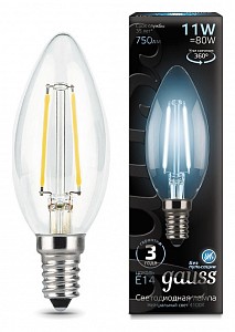 Лампа светодиодная [LED] Gauss E14 11W 4100K