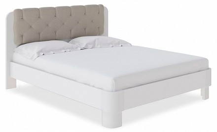 Полутораспальная кровать Wood Home Lite 1  жемчуг белый  