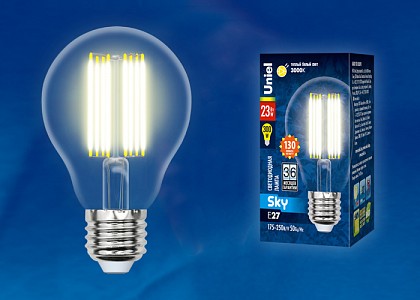 Лампа светодиодная [LED] Uniel E27 23W 3000K