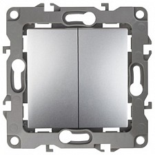 Переключатель двухклавишный без рамки Эра 12 12-1004-03