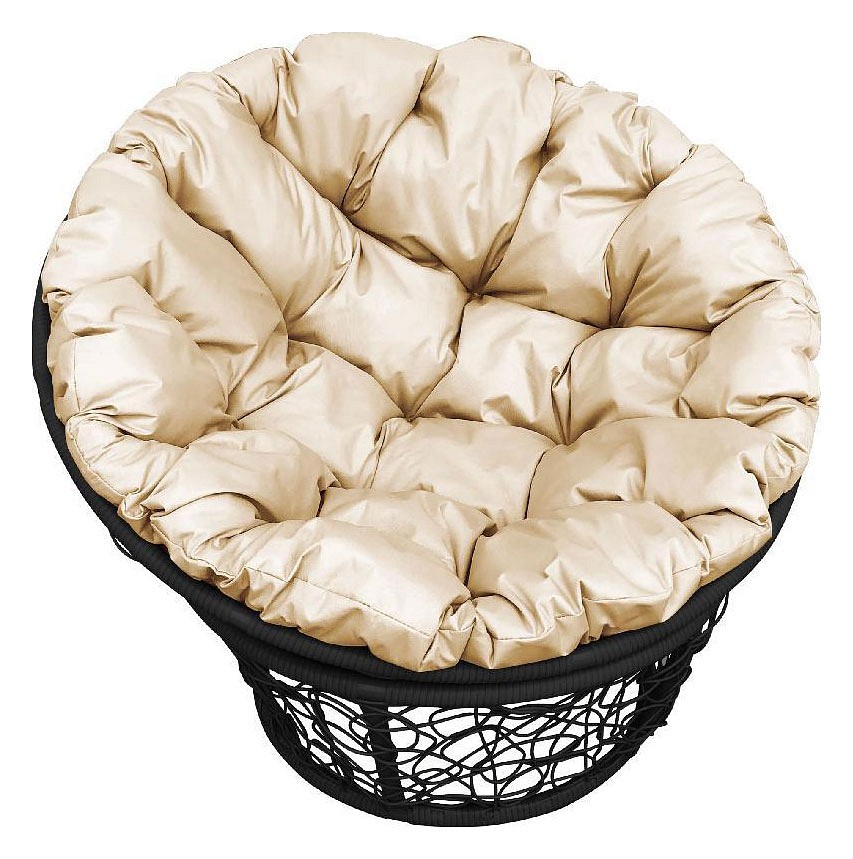 papasan shaggy cushion