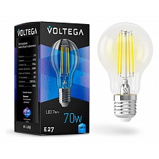 Лампа светодиодная Crystal E27 230В 7Вт 4000К VG10-A60E27cold7W-F