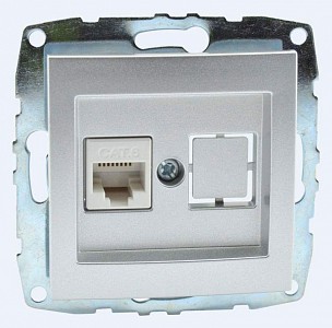 Розетка Ethernet RJ-45 без рамки Despina / Larissa 500-002105-125