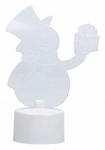 Снеговик световой [10 см] с подарком 2D 501-054