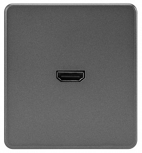 Розетка HDMI без рамки ROUND KR-78-0730-2