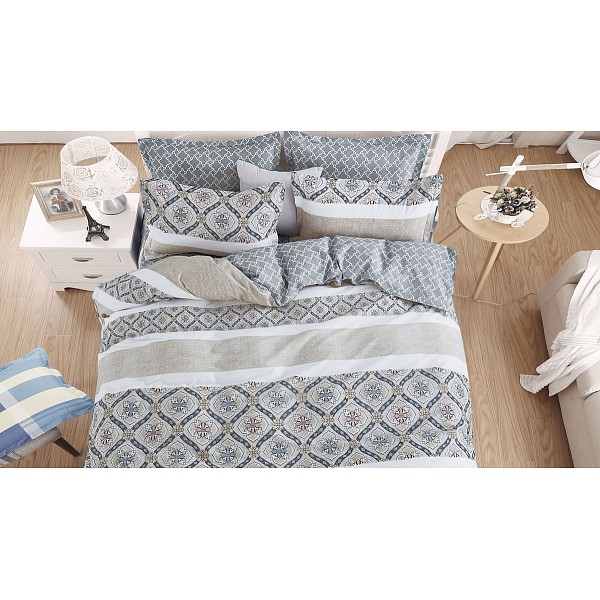 

Комплект евростандарт Pure cotton Витель, Бежевый;серый, Pure cotton Витель