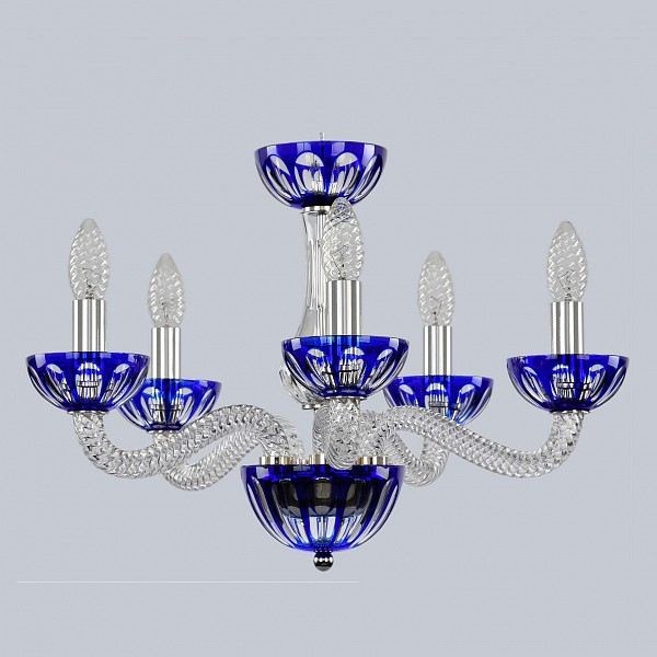 

Подвесная люстра Ivele Crystal 1309/5/165 Ni Cl/Clear-Blue/H-1H, Ivele Crystal 1309/5/165 Ni Cl/Clear-Blue/H-1H