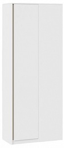 Шкаф 2-х дверный Сканди белый, глиняный серый 