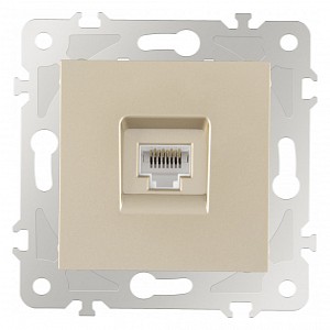 Розетка Ethernet RJ-45 без рамки 203.45-1.shampan