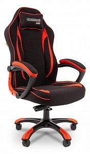 Игровое кресло Game 28, красный, черный, ткань