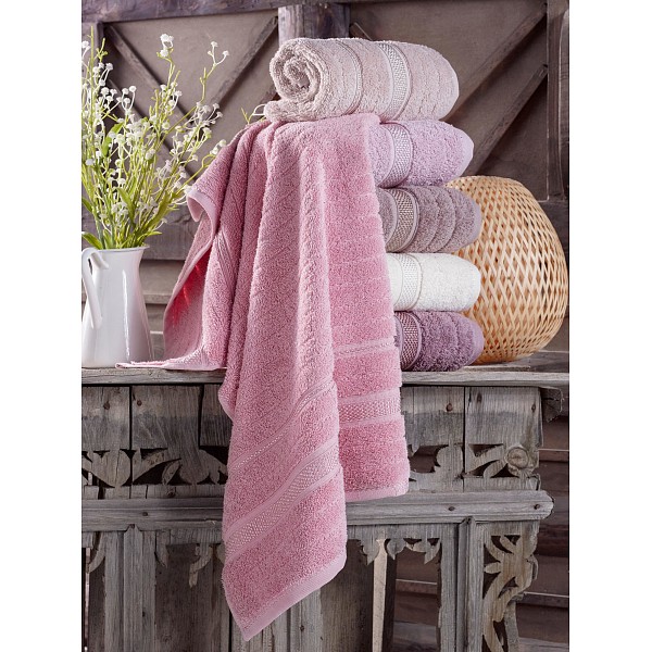 

Набор из 6 полотенец для лица (50x90 см) Miss Cotton Malibu, Бежевый;кофейный;лиловый;молочный;пудровый;розовый, (50x90 см) Miss Cotton Malibu
