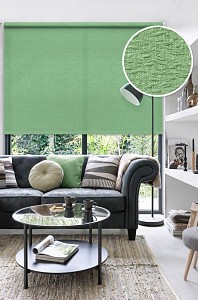 Рулонная штора Эскар Морзе 150x160 см., цвет зеленый 