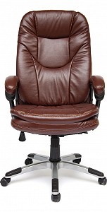 Кресло , коричневый, искусственная кожа