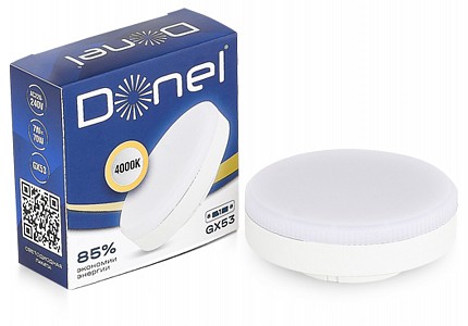 Лампа светодиодная [LED] Donel GX53 7W 4000K