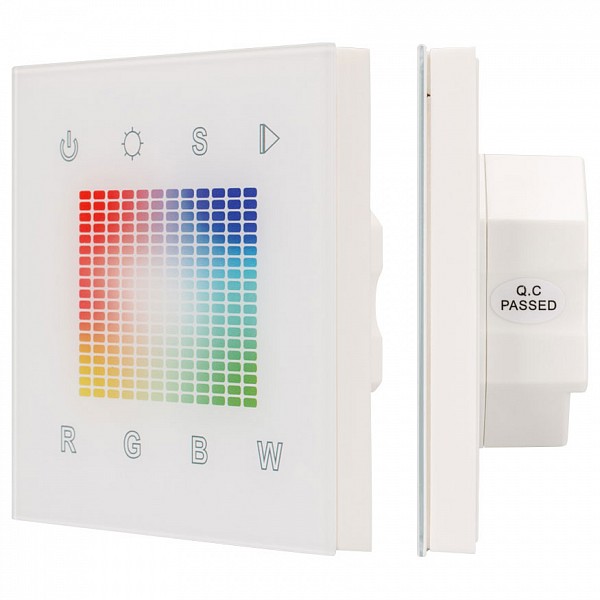 

Панель-регулятора цвета RGBW сенсорная встраиваемая Sens SR-2831S-AC-RF-IN White (220V,RGB,1зон, Sens SR-2831S-AC-RF-IN White (220V,RGB,1зон