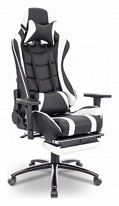 Игровое кресло Lotus, белый, черный, экокожа