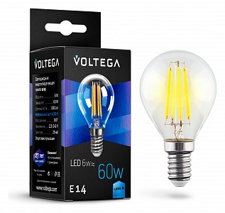 Лампа светодиодная [LED] Voltega E14 6W 4000K