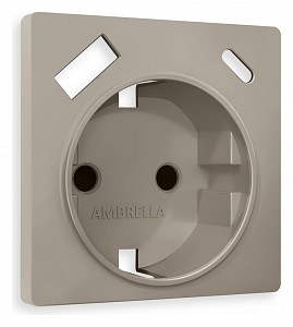 Накладка для розетки с заземлением и со шторками и 2хUSB type A и C Quant AP3700