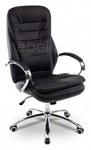 Кресло офисное Tomar, черный, кожа искусственная