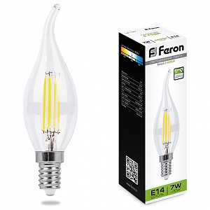 Лампа светодиодная [LED] Feron E14 7W 4000K
