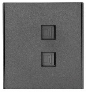 Розетка двойная Ethernet RJ-45 без рамки STRONG KR-78-0725-6