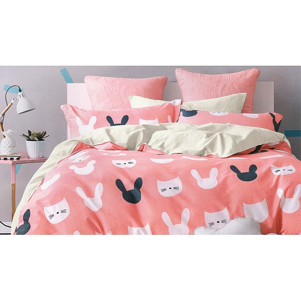 

Комплект семейный Calm Kitty, Бежевый;розовый, Calm Kitty