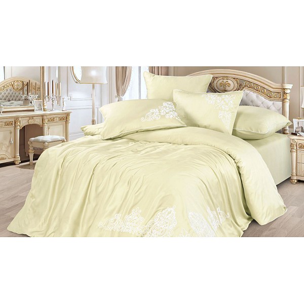 

Комплект евростандарт Bamboo Satin, Светло-желтый, Bamboo Satin