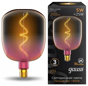 Лампа светодиодная [LED] Gauss E27 5W 1800K