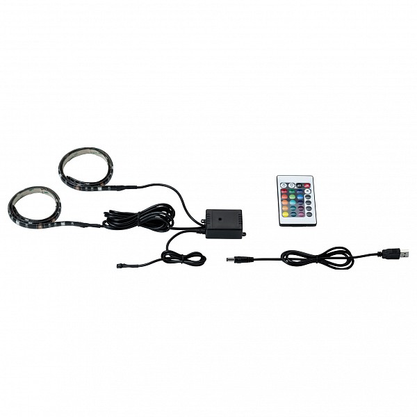 

Комплект с лентой светодиодной [2x50 см] USB-Stripe 70706, Черный, [2x50 см] USB-Stripe 70706