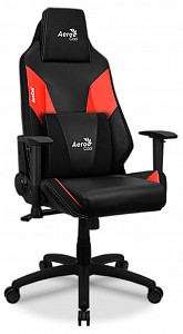 Геймерское кресло Aerocool Admiral, красный, черный, кожа искусственная