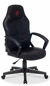 Игровое кресло ZOMBIE 10, черный, кожа искусственная, текстиль