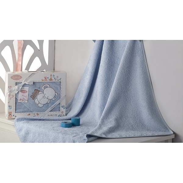 

Полотенце детское (90x90 см) Bambino-Slon, Голубой, (90x90 см) Bambino-Slon