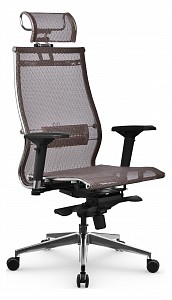 Компьютерное кресло S-3.051 MPES, темно-коричневый, сетка, экокожа