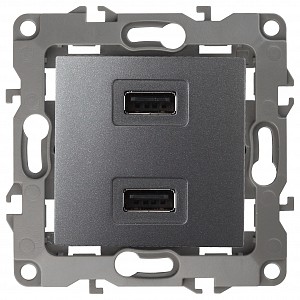 Розетка USB, без рамки Эра 12 12-4110-12 Розетка USB, без рамки Эра 12 12-4110-12