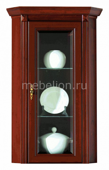 Тумба-витрина Стилиус NNAD-1wn Black Red White