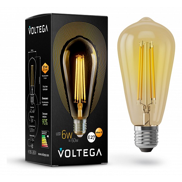 

Лампа светодиодная Loft Led E27 220В 6Вт 2800K 5526, Loft Led E27 220В 6Вт 2800K 5526