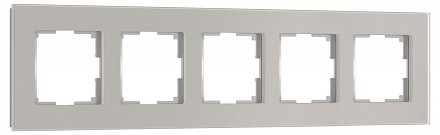 Рамка на 5 постов Senso дымчатый soft-touch W0053117