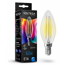 Лампа светодиодная True colors E14 230В 7Вт 4000К VG10-C35E14cold7W-FHR