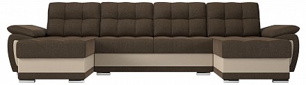 Угловой диван Нэстор пантограф (тик-так), рогожка, экокожа