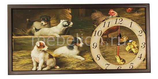 

Настенные часы (60х30 см) 3060-2, Желтый;коричневый