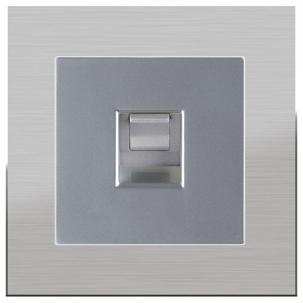 

Розетка телефонная RJ-11 без рамки Aluminium(Серебряный) WL06-DM600+WL06-RJ-11, без рамки Aluminium(Серебряный) WL06-DM600+WL06-RJ-11