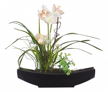 Растение в горшке (33.5 см) Орхидея в ладье YW-31