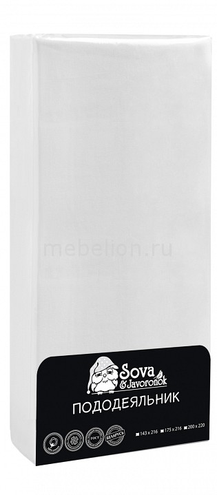 

Пододеяльник евростандарт Premium, Белый