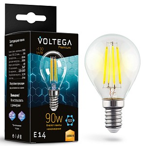 Лампа светодиодная [LED] Voltega E14 6W 3000K