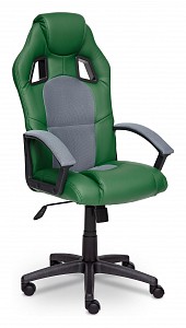 Кресло офисное Driver, зеленый, серый, текстиль, экокожа
