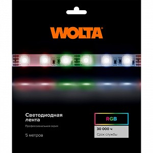 Лента светодиодная WLS5050-14,4W/RGB/24H60-01