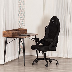 Геймерское кресло iShark, черный, ткань