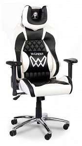 Геймерское кресло GX-04-01, белый, черный, PU-кожа